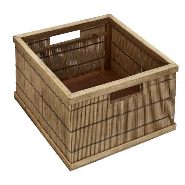A wooden crate